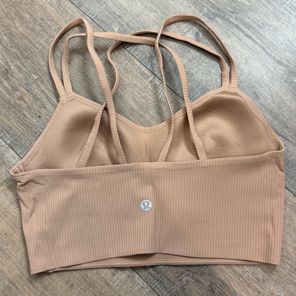 Lululemon Like a Cloud Ribbed Longline Bra in Pink Clay - Picture 4 of 4